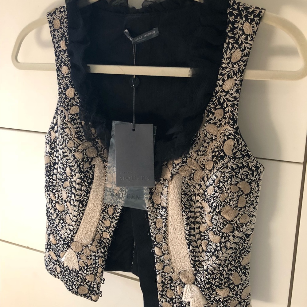 Alexander McQueen Embroidered Vest